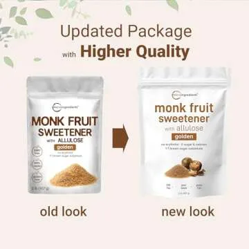 Golden Monk Fruit Sweetener, 2 lbs | Keto, Vegan, Zero Calories