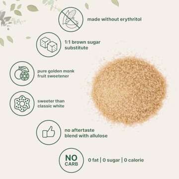 Golden Monk Fruit Sweetener, 2 lbs | Keto, Vegan, Zero Calories
