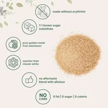 Golden Monk Fruit Sweetener, 2 lbs | Keto, Vegan, Zero Calories