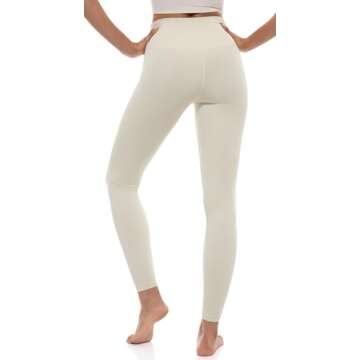 Ukaste Women's Studio Essential High-Rise Yoga Leggings 25" - Soft Stretch Workout Active Tights Pan...
