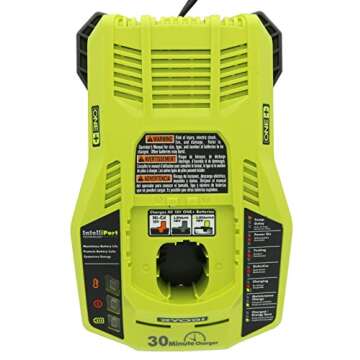 Ryobi P128 Upgrade Kit with Fast Charger and Battery