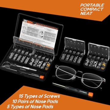 TEKPREM Magnetic Eyeglass Repair Tool Kit - All-in-One Solution
