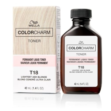 COLORCHARM Permanent Liquid Toners | T18 Lightest Ash Blonde | Vegan | Paraben-Free | 1.4 Fl Oz