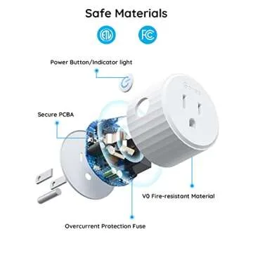 Govee Smart Plug, WiFi Outlet Compatible with Alexa and Google Assistant, Mini Smart Home Plugs with...