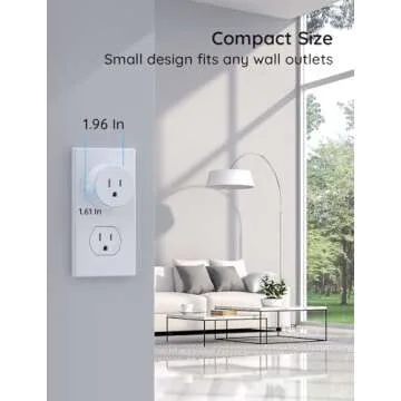 Govee Smart Plug, WiFi Outlet Compatible with Alexa and Google Assistant, Mini Smart Home Plugs with Timer Fuction & Group Controller, No Hub Required, ETL & FCC Certified, 2.4G WiFi Only (1 Pack)