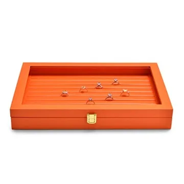Elegant Oirlv Jewelry Organizer with Acrylic Lid
