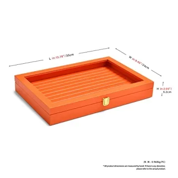 Elegant Oirlv Jewelry Organizer with Acrylic Lid