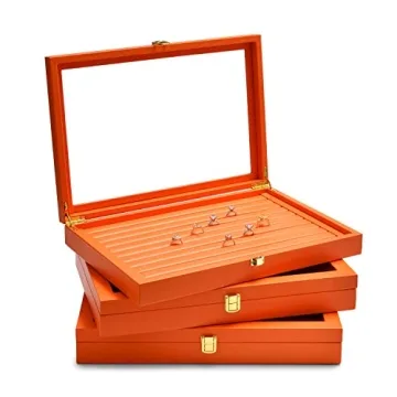 Elegant Oirlv Jewelry Organizer with Acrylic Lid