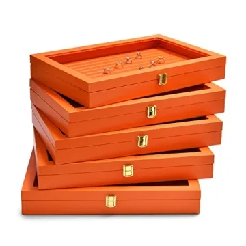 Elegant Oirlv Jewelry Organizer with Acrylic Lid