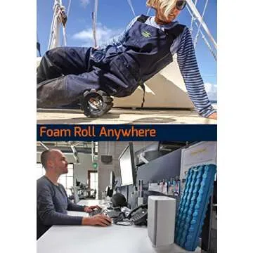 Brazyn Morph Foam Roller (Bravo-Midnight) Collapsible Travel Foam Roller for Back Pain Relief, Workout Muscle Recovery, Back Massager, Deep Tissue Leg Massage, Back Cracker, Stretcher; Small, Portable