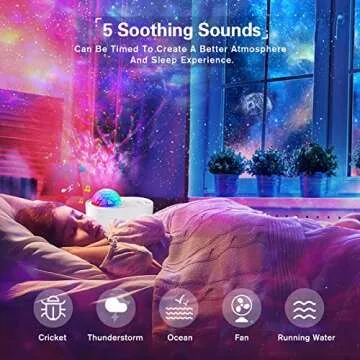 ONXE Galaxy Projector with Bluetooth & Remote for Home