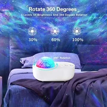 ONXE Galaxy Projector with Bluetooth & Remote for Home