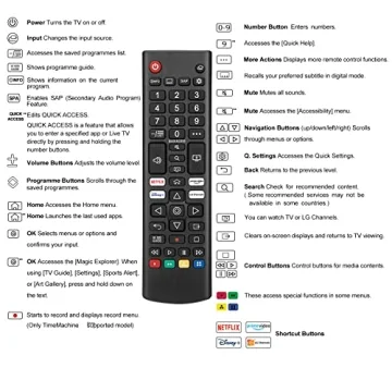 Universal LG Smart TV Remote Control Pack of 2