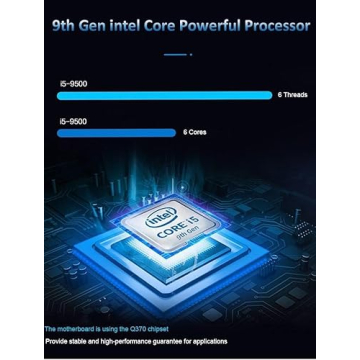 Dell OptiPlex 7070 SFF High Performance Desktop Computer PC, Intel Core i5-9500, 16GB DDR4, 512GB SS...