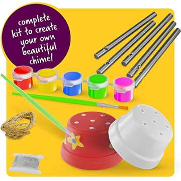 Dan&Darci Wind Chime Making Kit for Kids - Creative Fun