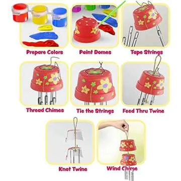 Dan&Darci Wind Chime Making Kit for Kids - Creative Fun