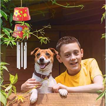 Dan&Darci Wind Chime Making Kit for Kids - Creative Fun