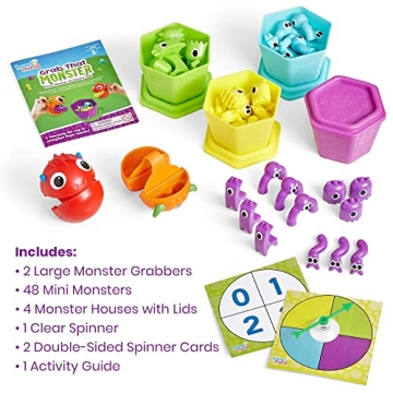 hand2mind Monster Grabbers for Fine Motor Skills Fun