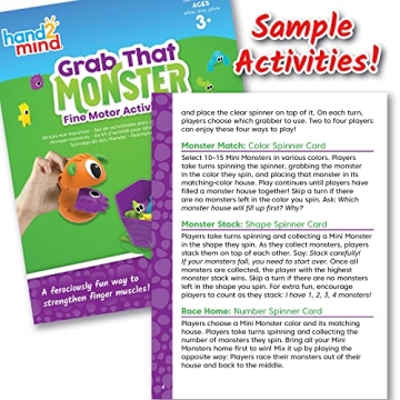 hand2mind Monster Grabbers for Fine Motor Skills Fun