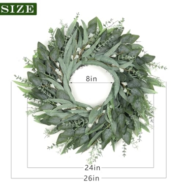 Stunning Eucalyptus Wreath for All Seasons - 26 Inches