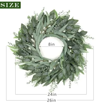 Stunning Eucalyptus Wreath for All Seasons - 26 Inches