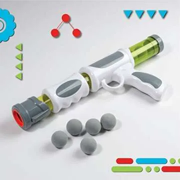 Discovery Kids Hungry T-Rex Feeding Game, Carnival Style Shooting Competition for Kids, 8 Indoor Safe Foam Balls with Air Launcher, Electronic LCD Screen with Lever Tongue, Great for Ages 6 & Up