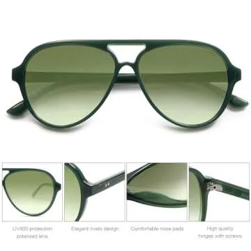 SOJOS Polarized Aviator Sunglasses for Men & Women