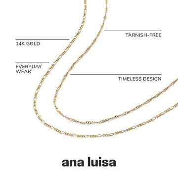 Ana Luisa Gold Layered Necklace Set - Chic 14K Gold