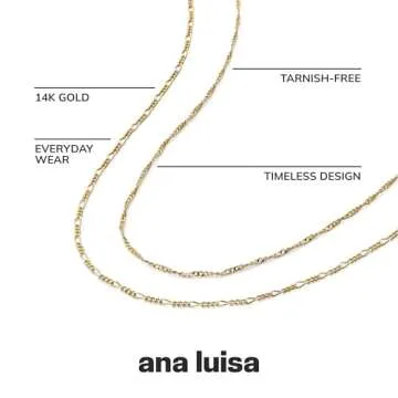 Ana Luisa Gold Layered Necklace Set - Chic 14K Gold
