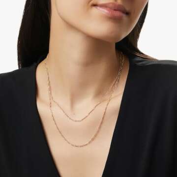 Ana Luisa Gold Layered Necklace Set - Chic 14K Gold