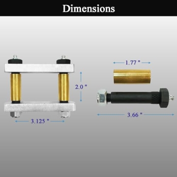 LLANNDER Heavy Duty Shackle Upgrade Kit for Trailers