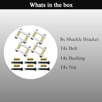 LLANNDER Heavy Duty Shackle Upgrade Kit for Trailers