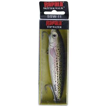 Rapala Saltwater Skitter Walk 11 Fishing Lure (Speckled Trout), Hot Chartreuse