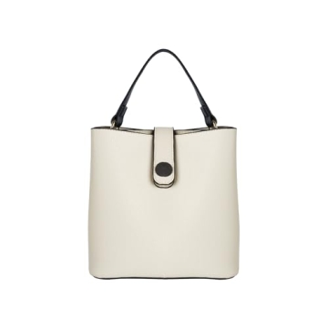 TIJN Vegan Leather Mini Bucket Bag - Stylish Retro Crossbody for Women