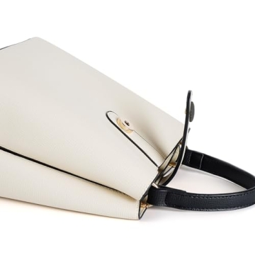 TIJN Vegan Leather Mini Bucket Bag Stylish Retro Crossbody