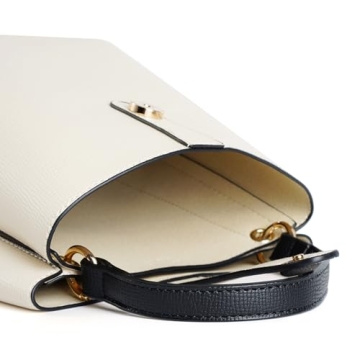 TIJN Vegan Leather Mini Bucket Bag Stylish Retro Crossbody