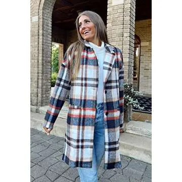 Stylish PRETTYGARDEN Women's Plaid Shacket - Perfect for Winter