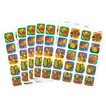Teacher Created Resources Fall Stickers, Acid-Free, 120 Pack