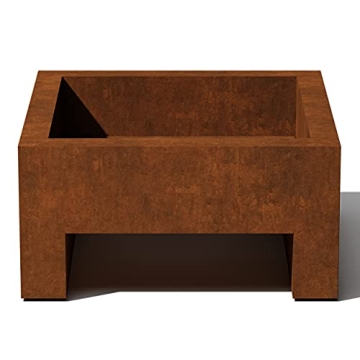 Veradek Fire Series Fire Pit Cube - Corten Steel
