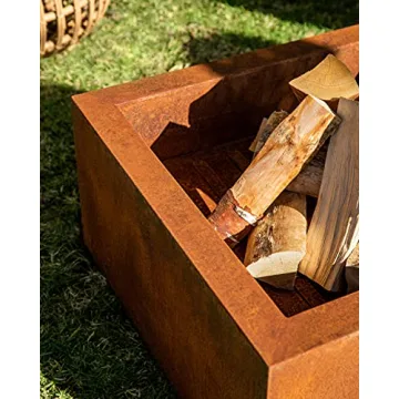 Veradek Fire Series Fire Pit Cube - Corten Steel