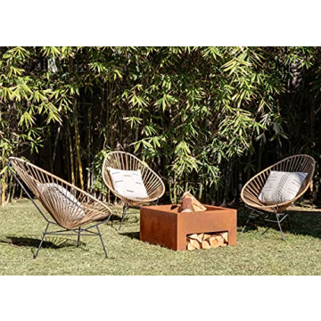 Veradek Fire Series Fire Pit Cube - Corten Steel