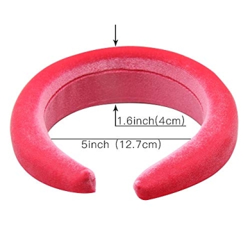 OAOLEER Velvet Padded Headband for Elegant Style and Comfort