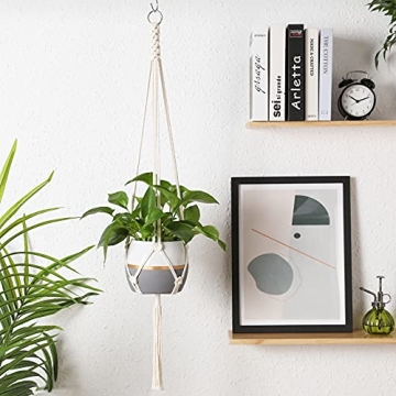 Potey Macrame Plant Hangers - Stylish Durable Plant Holders