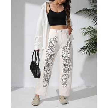 Kedera Barrel Jeans for Women Stylish Wide-Leg Denim