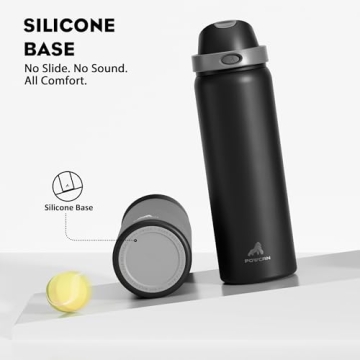 POWCAN 32 oz Stainless Steel Sports Water Bottle