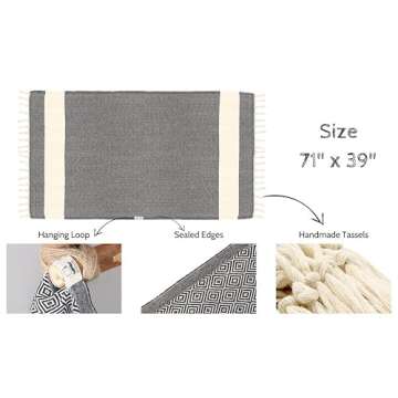 Bazaar Anatolia Turkish Bath Towel - Premium Beach Essential