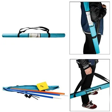 PAWISE Dog Training Exercise Equipment,Dog Agility Training Equipment,12pcs Weave Poles Playground Equipment Outdoor