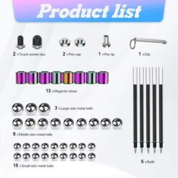 tqyydf [Upgraded] Fidget Pen, Decompression Magnetic Metal Pen, Multifunctional Deformable Magnet Writing Pen, Eliminate Pressure Fidget Toy Gift for Kids or Friends