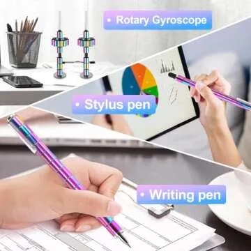 tqyydf [Upgraded] Fidget Pen, Decompression Magnetic Metal Pen, Multifunctional Deformable Magnet Writing Pen, Eliminate Pressure Fidget Toy Gift for Kids or Friends
