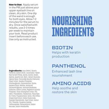 Babe Original Eyelash Serum for Natural, Fuller & Longer Looking Eyelashes - Lash Serum Hydrates Lashes for Lash, Brow & Lash Extensions - 4mL